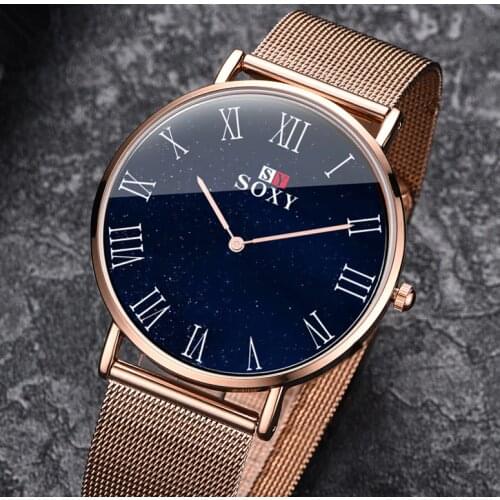 SOXY Womens Watch 2019 Ultra-thin Starry Sky Ladies Simple Watches Fashion Wrist Watch Relogio Feminino reloj mujer Female