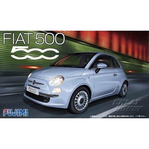 1/24 Fujimi Plastic Assembled Car Model Toy RS77 Fiat 500 Static Model DIY Assembled Model Kit #12362
