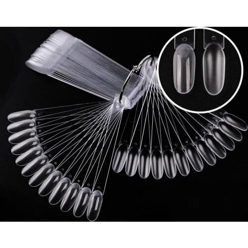 1Set Fake Nail Showing Shelf False Nail Glue Art Display Board Polish Transparent Color Tips Material Practice DIY Display Tools