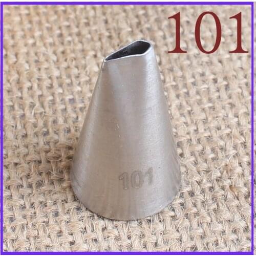 101# 304 Stainless Steel Rose Petals Decorating Nozzle inside and outside Seamless Baking DIY Tool Small Number