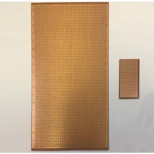 2.5*6.4cm 2.5x6.4cm 1.5mm Thickness 2.54mm Pitch Continuous Hole Baklite DIY Prototype Paper Circuit Printed PCB Universal Board