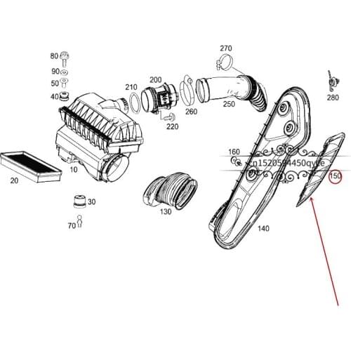 4518840158 Car Back leaf Side air grill Side suction Air outlet Air inlet 451mer c e d es-be nzs ma rt300 301 330 332 Air guide