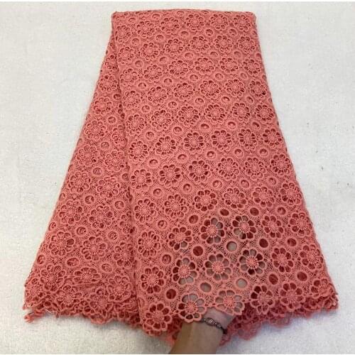 5Yards White African Cord Lace Fabrics 2020 High Quality Guipure French Lace Fabric For Nigerian Women Dress Milk Silk Material