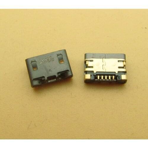 50PCS/lot for Smartisan T1 T2 5PIN Female Square mouth micro usb jack charging port socket connector repair parts