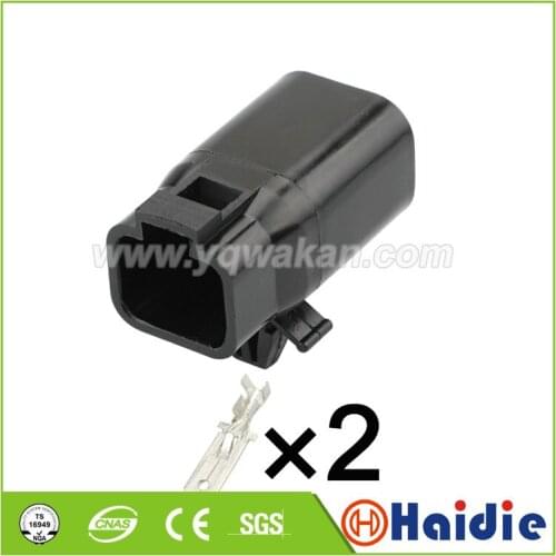 Free shipping 2sets 2pin auto electric scooter female plug cable unsealed wiring connector