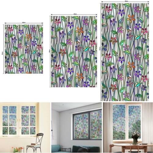 Glue-free Stained Cellophane Electrostatic Window Home Decoration Sticker Bathroom Shading Film Drop Shipping