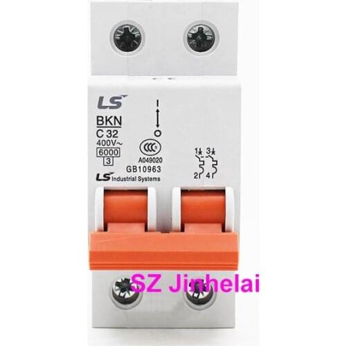 BKN 2P Authentic original BKN2P LS(LG) Circuit breaker BKN-2P C type Air switch C1A/2A/3A/4A/6A/10A/16A/20A/25A/32A/40A/50A/63A