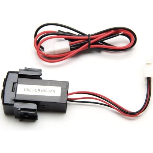 Dual USB Ports Dashboard Fast Charger 2.1A 5V For NISSAN Teana Sylphy New