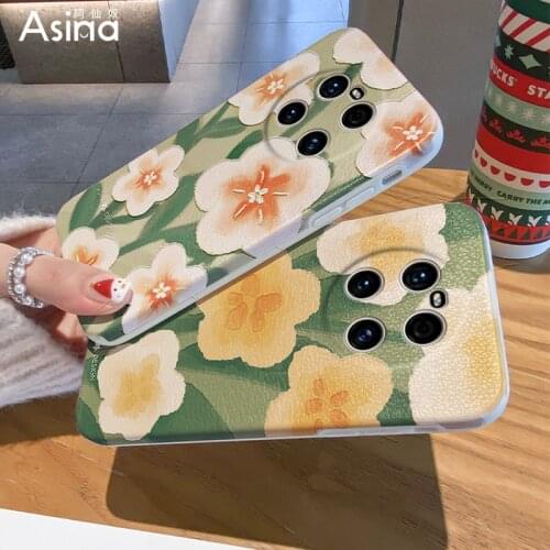 ASINA Imitation Lambskin Case For Huawei Mate 40 30 Pro Silicone Edge Cute Couple Cover For Huawei Honor 30 Pro Fashion Capa