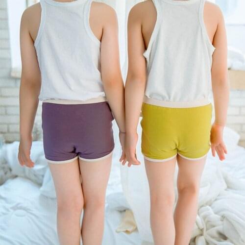 Kids Underwear Cotton Panties Shorts toddler Girl thong Boys Boxers Baby Solid Short Briefs Fashion new Children cute Underpants