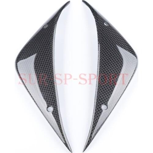Front Tank Lowe Side Panels 2Cover For MV Agusta F4 RR 1000 2013 2010 Full 100% Carbon Fiber