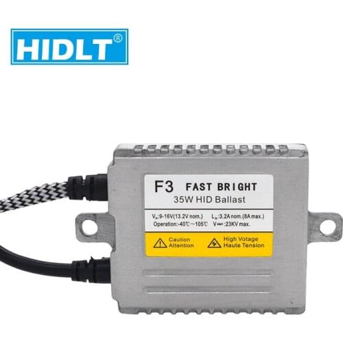 HIDLT Original DLT AC 35W F3 Ballast Xenon HID Headlight Slim Electronic Blocks Ignition For H11 H7 H1 D2H HID Conversion Kit