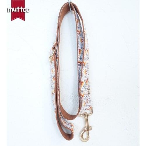 MUTTCO self-design personalized dog collar THE GOLDEN CHRISTMAS adjustable dog leashes 5 sizes UDC061J