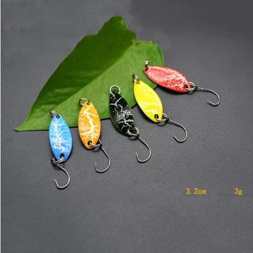 Artificial Sequin Lure Freshwater Professional Metal Fishing Lures 32mm/3g Anti-Corrosion Bionic High Quality Fishing Hard Bait