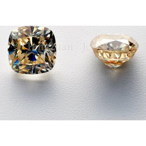 Large size Moissanites Gemstone 10x10mm Cushion Cut GRA Moissanites Loose Dmoiand Stone DEF Gemstone for 5ct ring jewelry