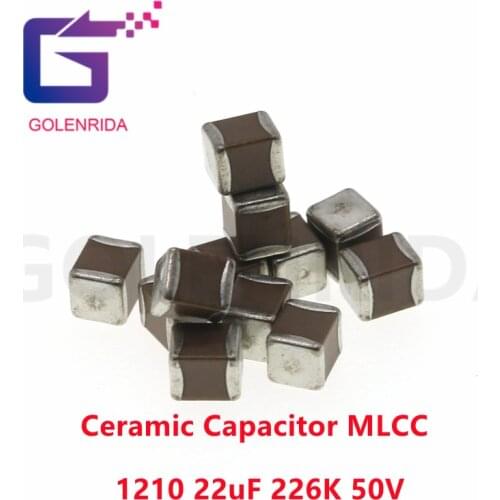 50pcs 1210 22uF 226K 250V X7R 10% SMD Ceramic Capacitor MLCC
