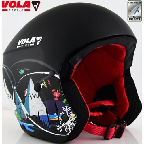 VOLA 2017 New design Adult FIS Ski helmet CE ASTM Certificate Integrally-molded With google retainer Removable Comfotable Padd