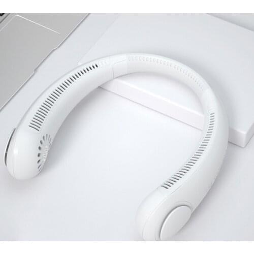 Xiaomi Mini Neck Fan Portable Wireless Bladeless Fan USB Rechargeable Leafless Fans Air Cooler Cooling Wearable Neckband Fan