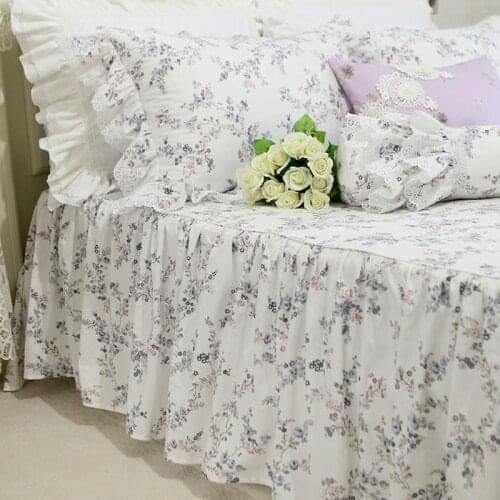 Fashion print bedspread Vintage bed cover quality 100% cotton coverlet bedroom textile bed spread bed clothes California King