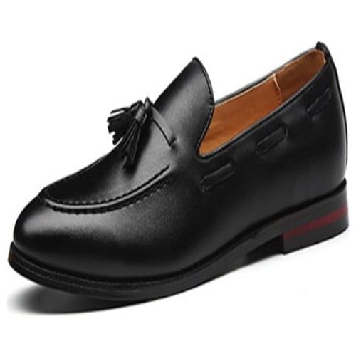 Calzado Hombre Men Italian Loafers Shoes For Men Patent Genuine Round Toe Shoes Fashion Fringe Men Fashion Party Office Shoes