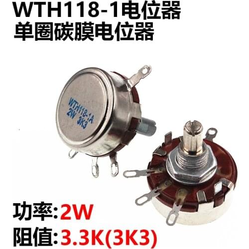 New WTH118-1A 2W 3.3K 3K3 WTH118 Potentiometer