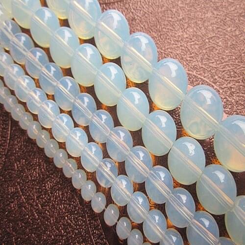 Wholesale DIY Round Opal Natural Stone Beads for Jewelry Making DIY Necklace Bracelet Material Find 6 8 10 12 14 mm Strand 15