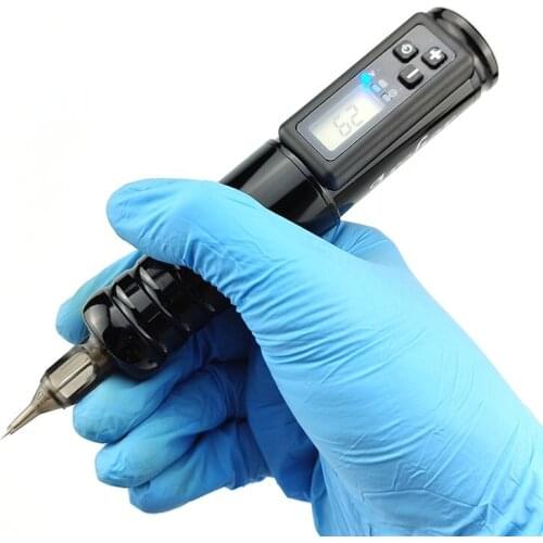 Wireless Tattoo Pen Machine LCD Display Strong Brushless Motor for Tattoo Makeup Cartridges