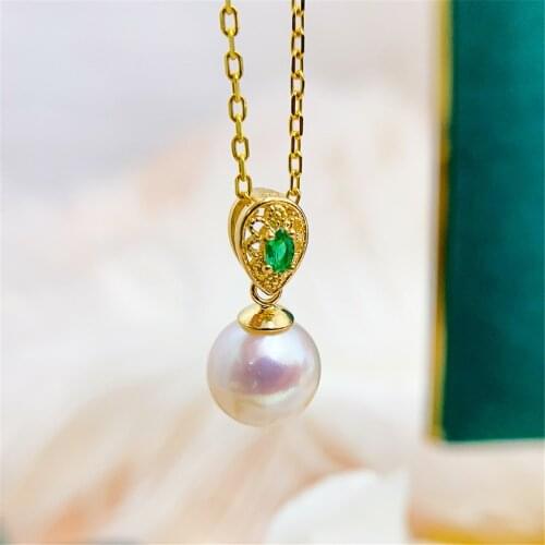 1PCS S925 Sterling Silver Pearl Tray Charm Connector Bail Pendant Clasp DIY Necklace Jewelry Making Accessories
