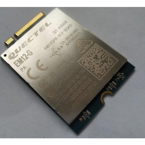 Free shipping quectel EM12-G New Original LTE-A wireless module modem M.2 Cat12 EM12 4G high speed M2M 600M/s