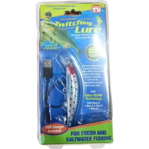 Fishing Bionic Luminous Electric Simulation Twitching Bait USB Charging Bait Lures Fishing Accessories