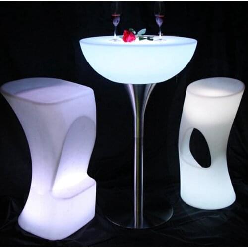 Led Table Bar Furniture 16 color Changing Lighting Bar Table For Party Event SK-LF20 (D66*H110cm) Sample only Free Shipping