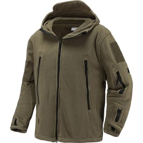 Outdoor hiking military warm jacket windproof soft shell wool tactical jacket outdoor Hoodie neicun