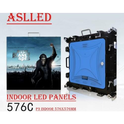 SZASLLED indoor HD stage display P3 Die-cast aluminum cabinet 576x576mm with linsn908 received card led screen video wall panels