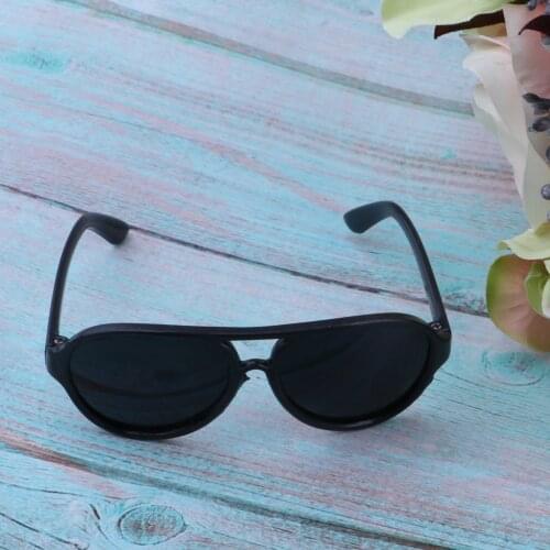 1 Pair of Miniature Oval Glasses Sunglasses Eyewear Eyeglasses for 25cm Dolls