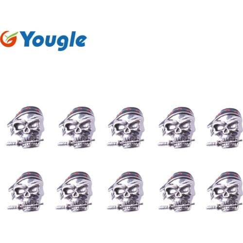 10 Pcs/Lot Skull Skeleton Paracord Pendant Knife Flashlight Bracelet Accessories Pendant No.3