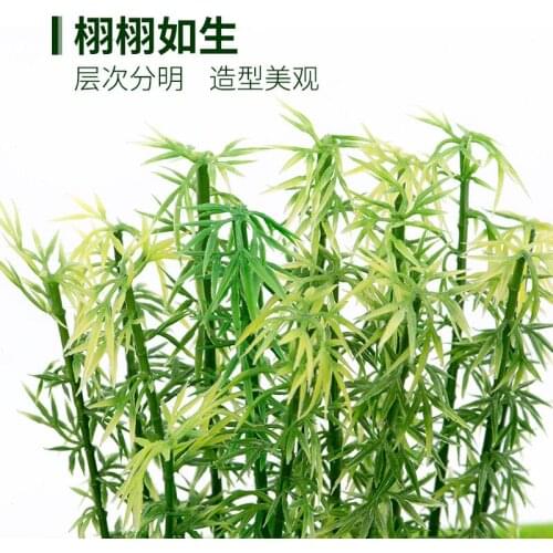 100pcs DIY Plastic Miniature Model Tree Landscape Bamboo Tree Sand Table Model Decor Accessories 6cm/8cm/10cm/12cm/15cmToys