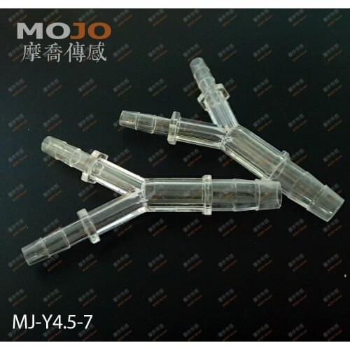 2020 Free shipping!(100pcs/Lots) MJ-Y4.5-7 GPPS Three way connectors 4.5mm to 7mm Y type hose joint pipe fitting