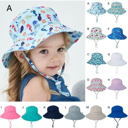 2021 New Summer Baby Sun Hat Children Outdoor Neck Ear Cover Anti UV Protection Beach Caps Boy Girl Swimming Hats baby cap