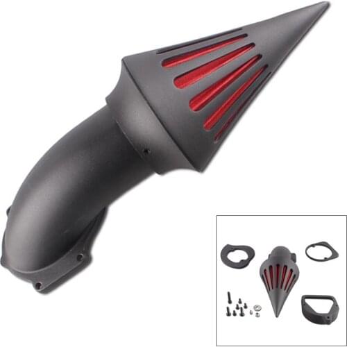 Aluminum Black Motorycle Spike Air Cleaner Kit Intake Filter For Honda Shadow ACE VT750 CDC All Years