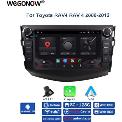 DSP Android 10.0 8 Core 4GB 64G Car DVD Player GPS Carplay WIFI Bluetooth TPMS carplay RDS Radio For Toyota RAV4 RAV 4 2006-2012