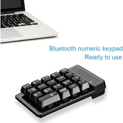 19 Keys Bluetooth Wireless Numeric Keyboard Mini Numpad Keys Number Pad Digital Keyboard For PC Accounting Tasks Keypad