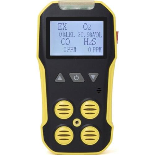 BH-4A Portable Multi Gas Detector O2 H2S CO LEL 4 in 1 Combustible Gas Leak Detector