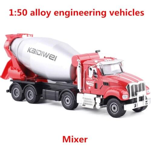 1:50 alloy engineering vehicles,high simulation mixer model,metal diecasts,toy vehicles,can slide puzzle toys,free shipping