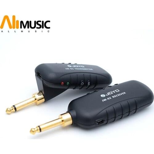 JOYO JW-02 Rechargeable 5.8GHz Frequency Band Audio Wireless Digital Guitar Transmitter/Receiver Black