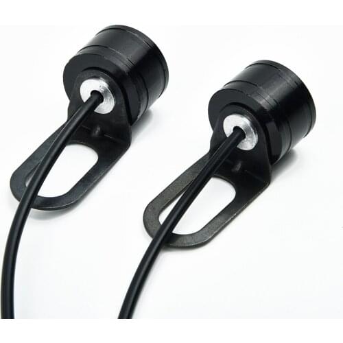 2Pcs Set 12V Motorcycle White LED Spotlight Headlight Driving Light Fog Lamp DIY For Most Motorcycle /Electric Motor/Bike/ Car