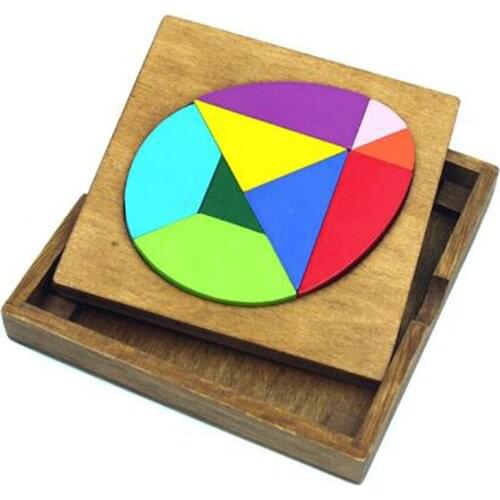 Creative Intelligence Educational Toys For Children Geometry Bird Egg Puzzle Colorful Wooden Boxe Jigsaw Puzzle Games