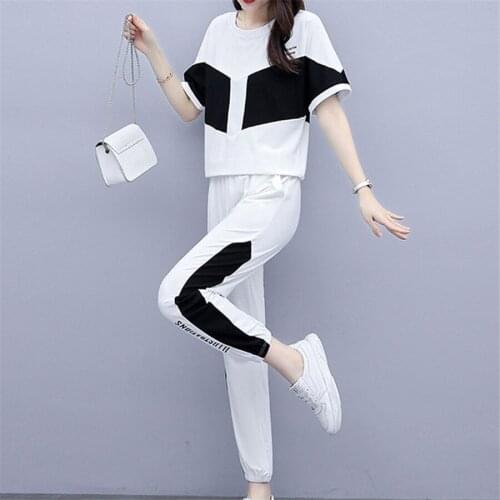 2020 Summer Clothes For Women sports suit Top And Pant Two Piece Set Sportwear Tracksuit Matching Set outfit