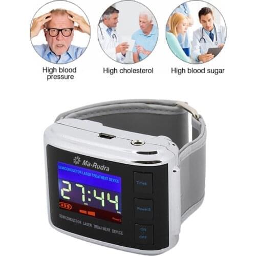 Laser Physiotherapy Wrist Watch Low Level Laser Therapy Sinusitis Wrist Watch Rhinitis Hypertension Treatment Diabetic Watch