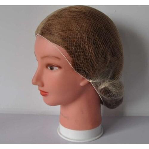 Whole sale 100pcs beard cover nylon hair nets invisible disposable hair net For Dance 20inch dance invisible hairnet