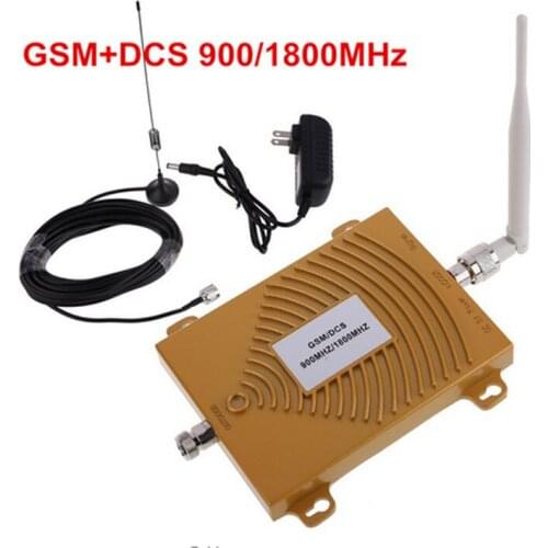 Full Set GSM DCS 900/1800MHz Dual Band Phone Signal Booster Repeater DCS gsm Signal Amplifier w/ Antenna 4g FDD band 3 booster